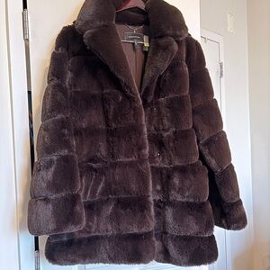 BCBGMaxAzria Chocolate Teddy Jacket